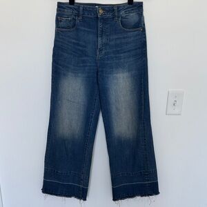 Warp + Weft Dark Blue Wide Leg Jeans - Size 29x27